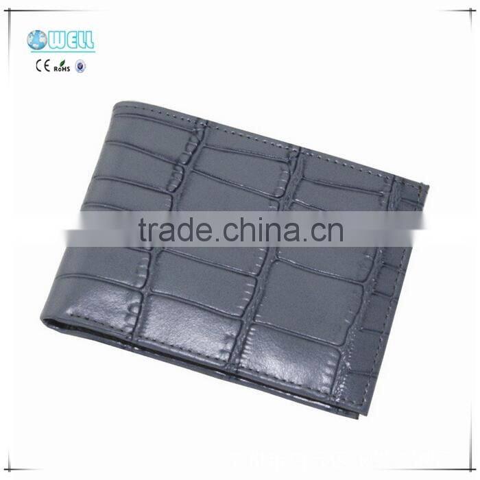 New Arrival Men's Fashion Business Wallet Short Crocodile Card Holder For Man