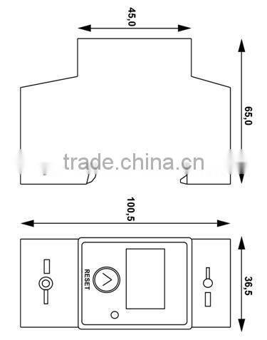 Single Phase 2Modular DIN-Rail Energy Meter with RS485