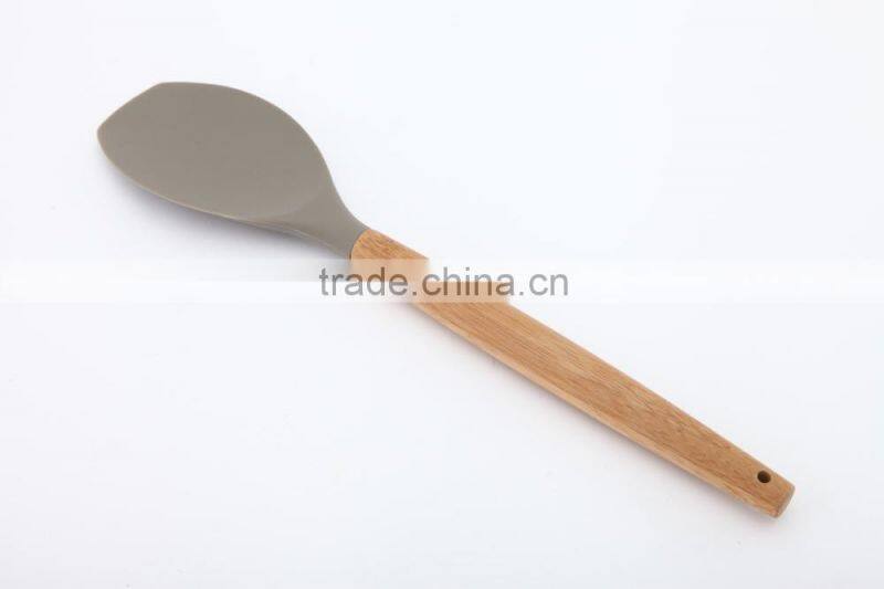 New product wood handle silicone kitchenware