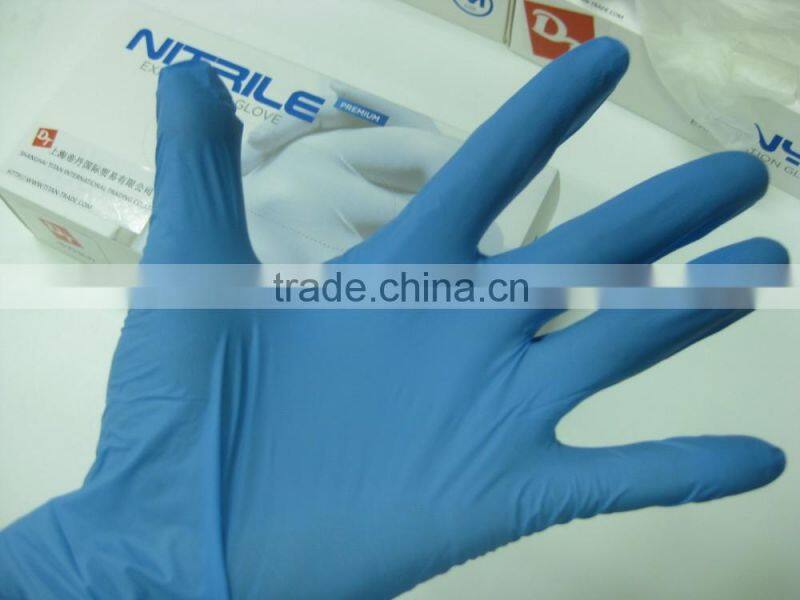 powder free/powder nitrile disposable gloves/medical disposable/examination/working glove