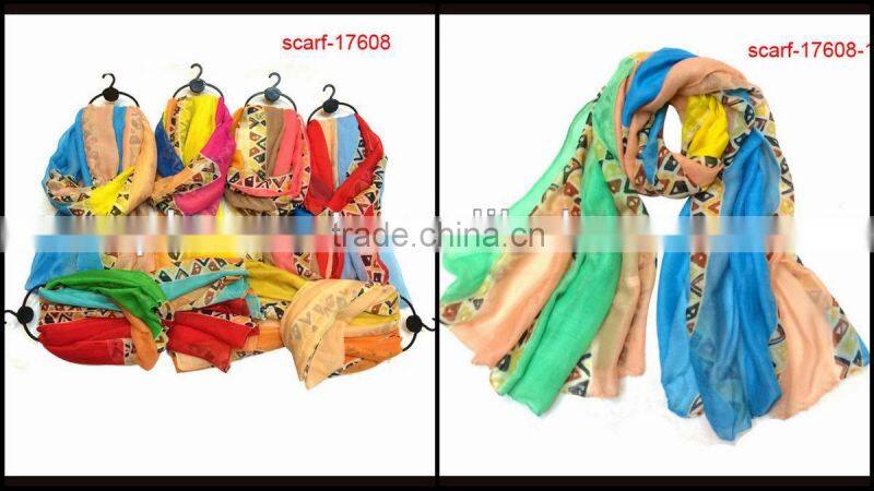 2014 popular colorful animal printed scarf