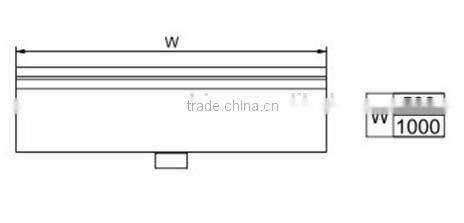 1 meter LED light inside stainless steel 304 water curtain waterfall wall decorative