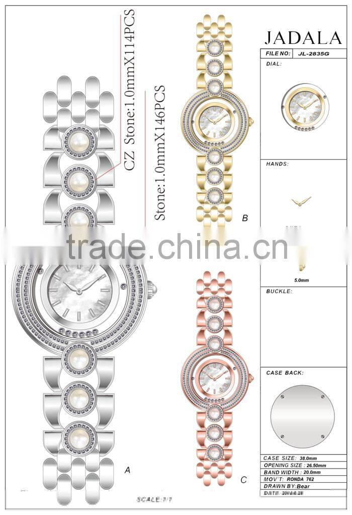 High Quality Pretty Pantone Color Womens Watch Stainless Steel