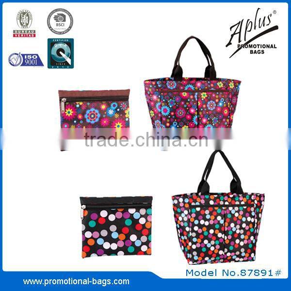 210D polyester Handbag with Fulling Lining Made in China