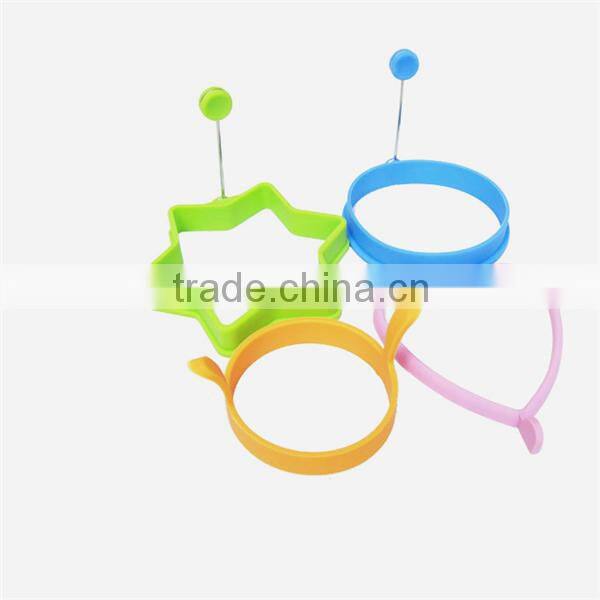 Fancy shapes silicone fried egg molds