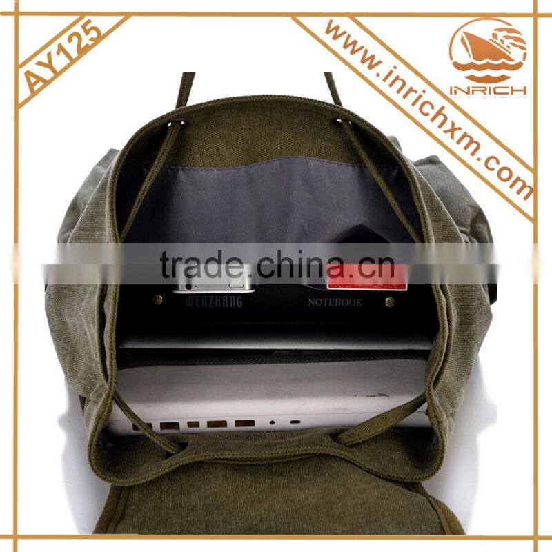 2014 new design canvas drawstring backpack