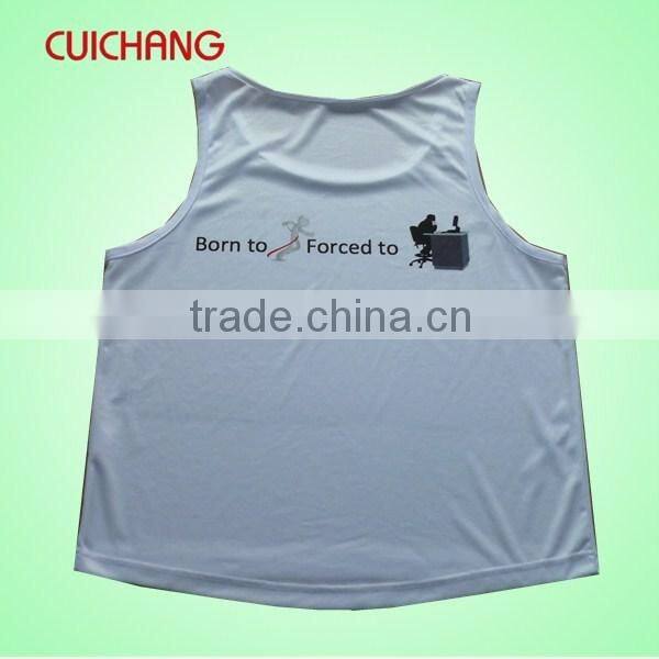Sublimation tank tops&stringer tank top custom&wholesale plain tank tops-CC341