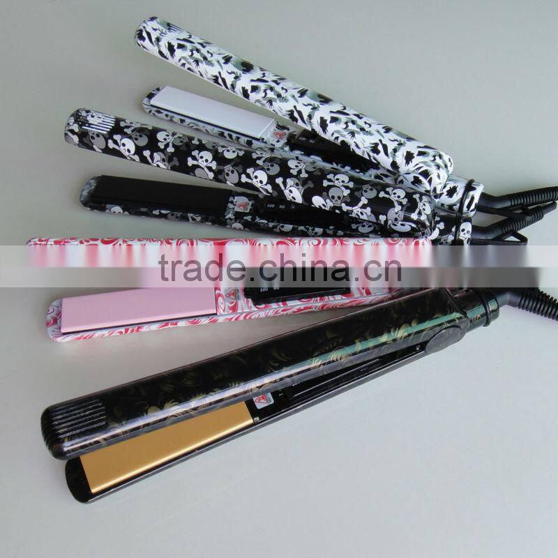 HOT Selling hair straightening with adjustable temperature, rotation iron hair straightener