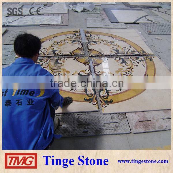 Creative competitive water jet marble medallion, marble floor medallions patterns