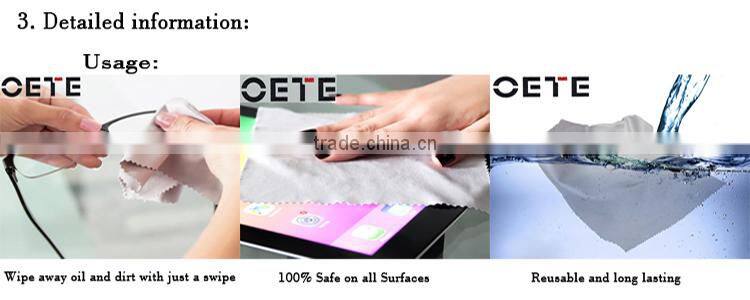 Custom logo printed microfiber lens cleaning cloth