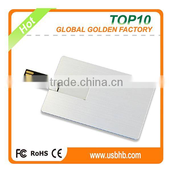 High-end metal credit card usb flash drive for business gift