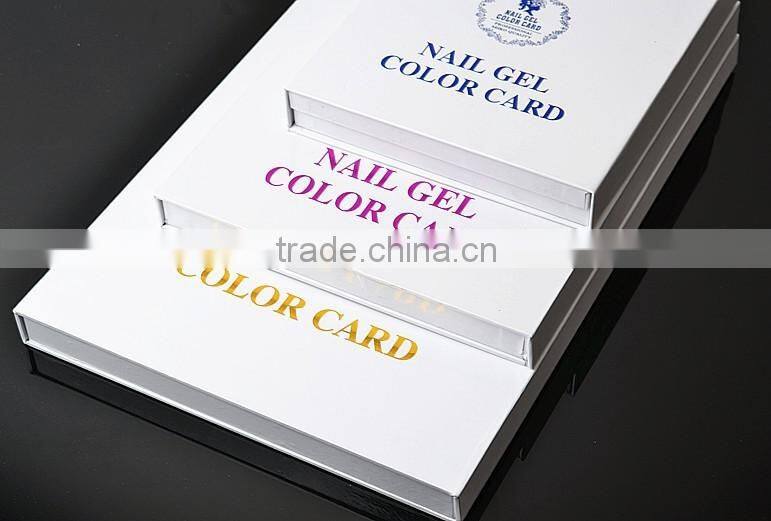 216 colors Nail gels color card with good price high quality