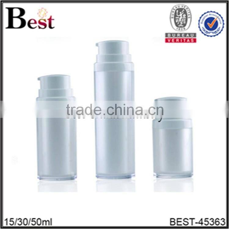 15ml 30ml 50ml foam airless bottle, vacuum lotion pump bottle
