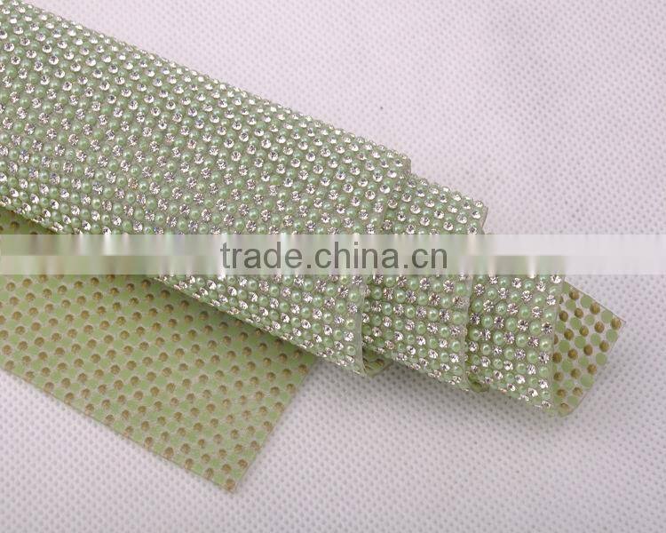 rhinestone mesh ribbon elastic rhinestone mesh
