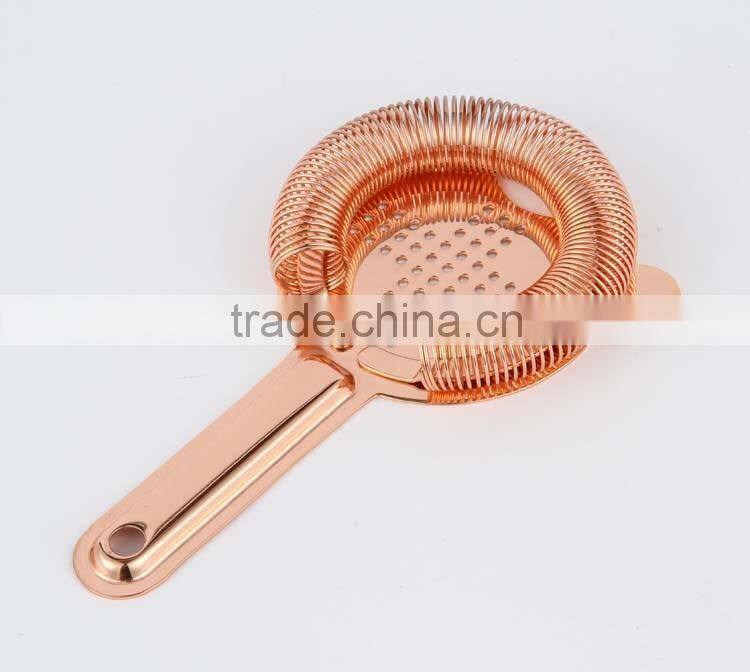 Stainless steel copper plated cocktail bar tools