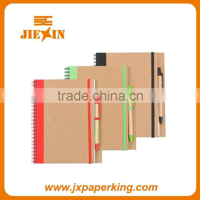magic clolor spiral notebooks with plastic cover for office supplies