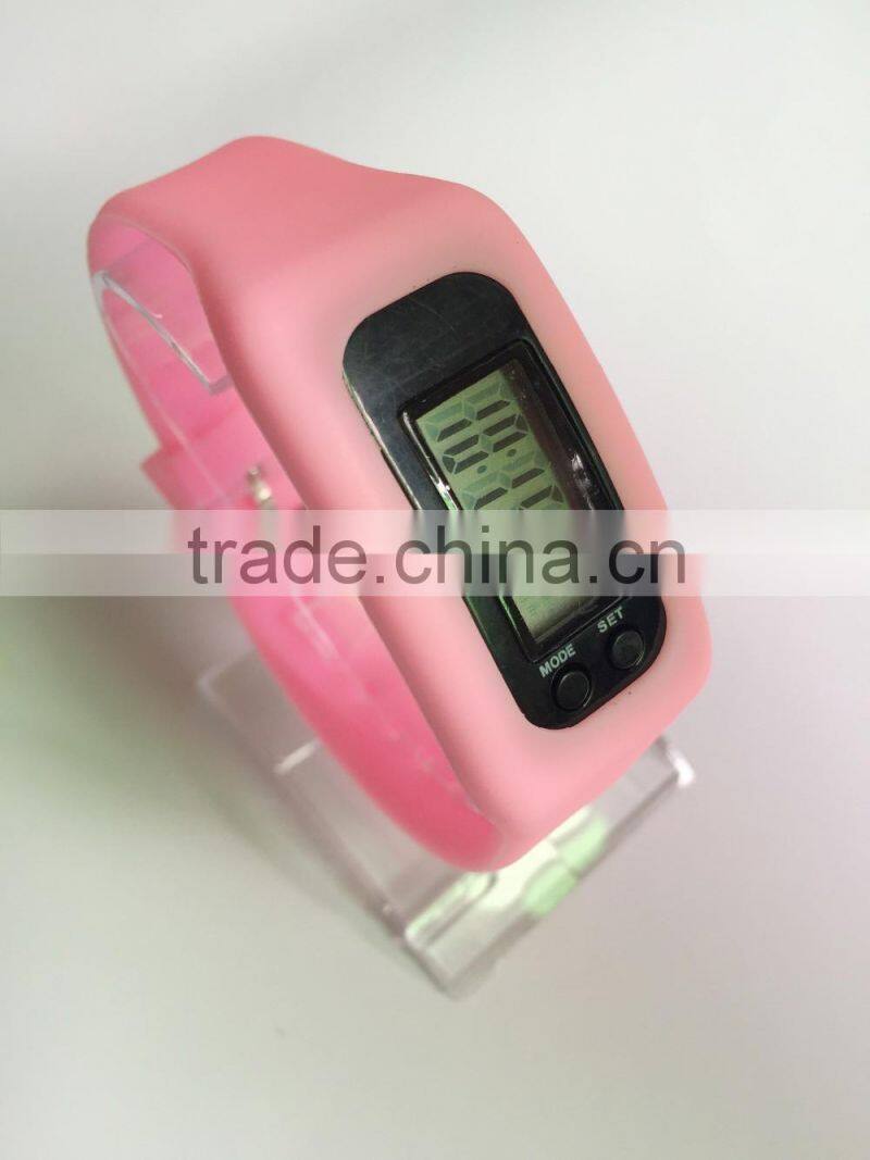 Wholesale Pedometer digital watch analog face and digital led watch booking wrist watch at low price