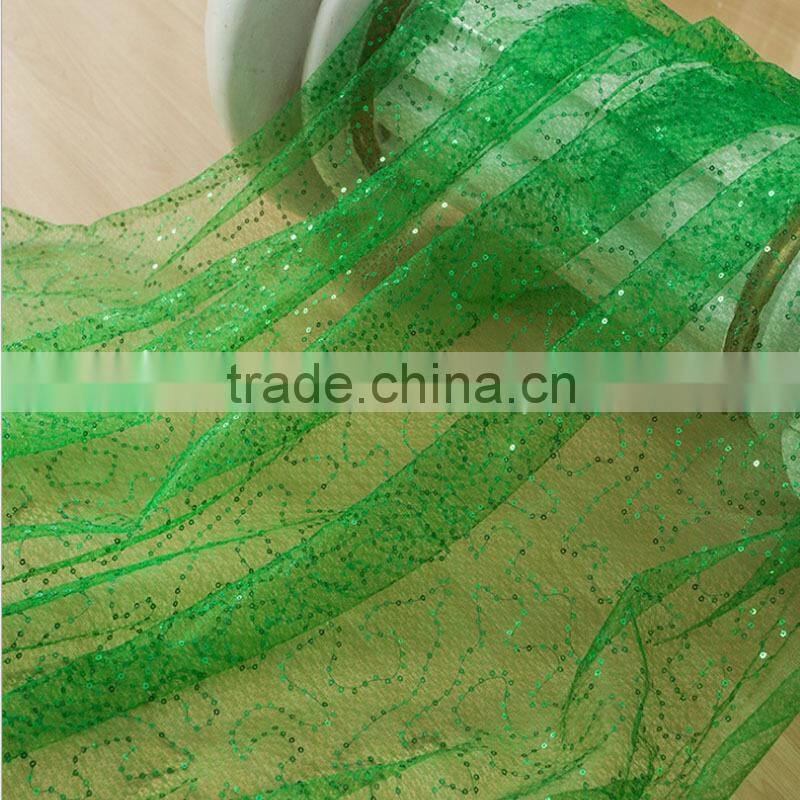 sequin tulle fabric for clothing wedding