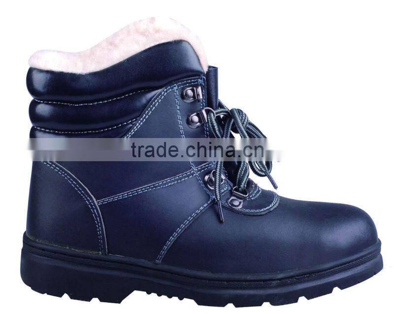 action leather safety footwear steel toe artificial wool safety work shoes liberty industrial winter warm safety shoes