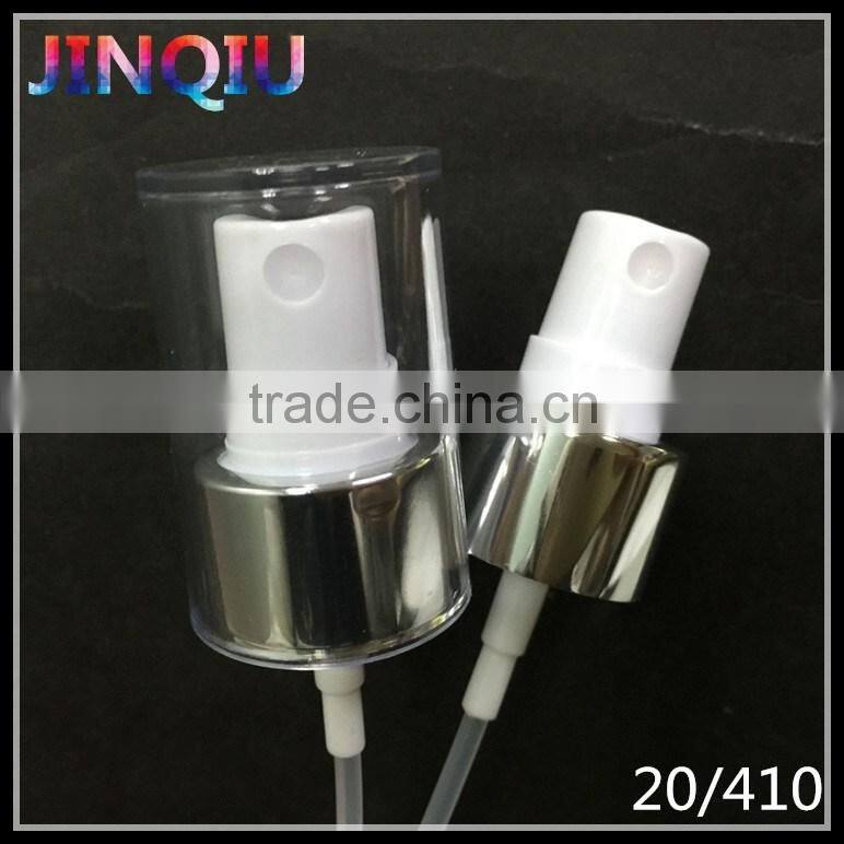20/410 aluminum silver perfume sprayer , shinny silver cosmetic sprayer