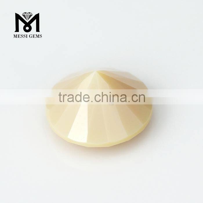 Fashion Jewelry Bead Round Diamond Cut Wholesale Nano Gemstone