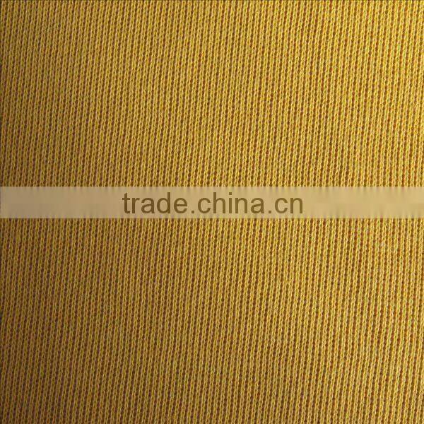 Cotton Fabric Poly Core Yarn French Rib Textile Fabric