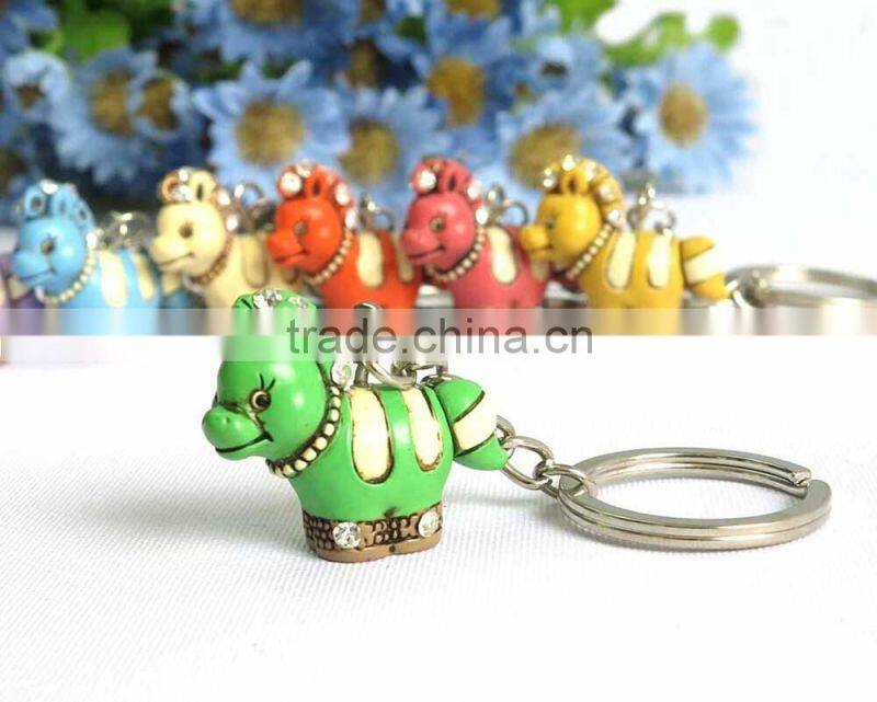 Novelty metal floating key ring