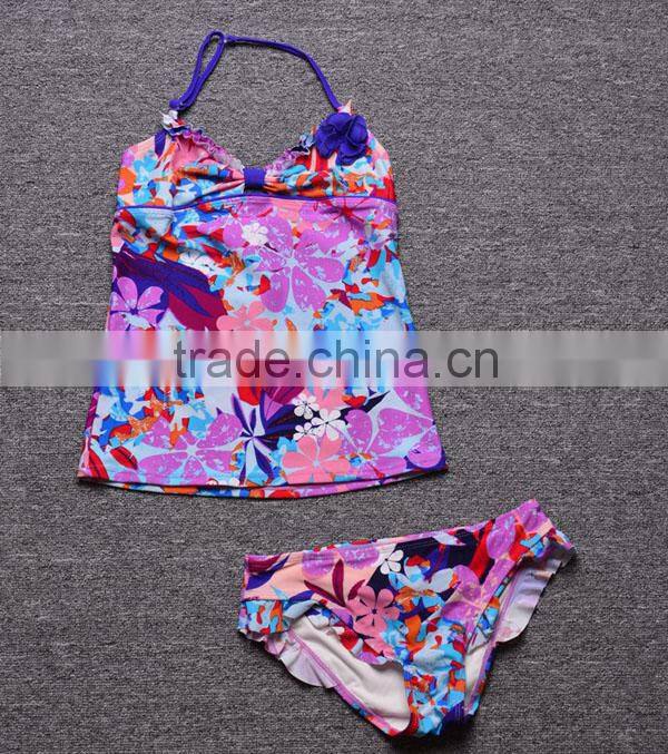 Sexy girl children bathing suit tankini wholesale children's boutique clothing