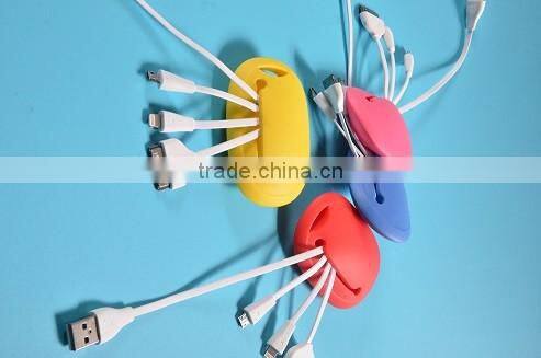 New design Rabbit 4 in 1 USB data Cable for promotion