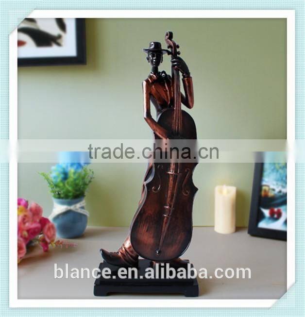 resin indoor statues and sculptures musician statue singer sculpture for home decor