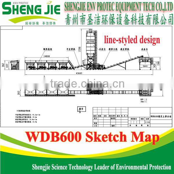 WDB600 stabilized soil mixing plant