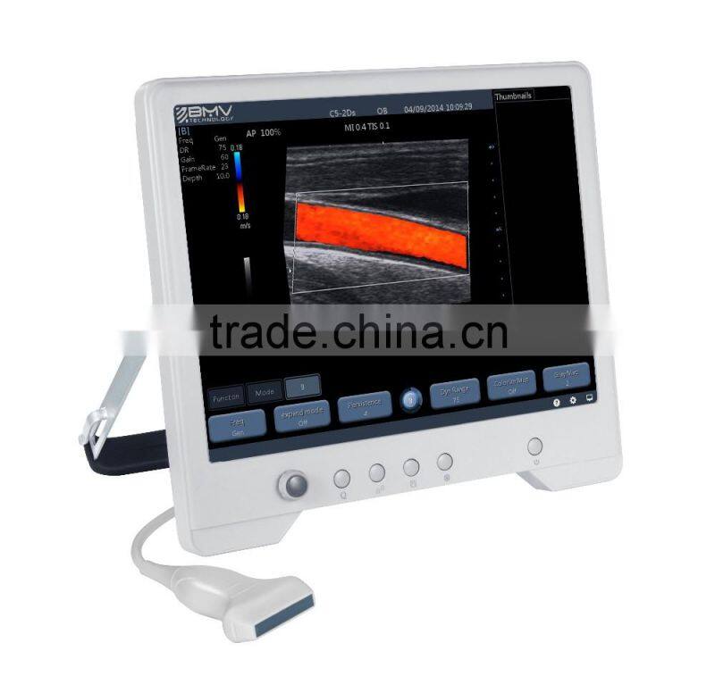phased array probe touch screen color doppler software 3d ultrasound