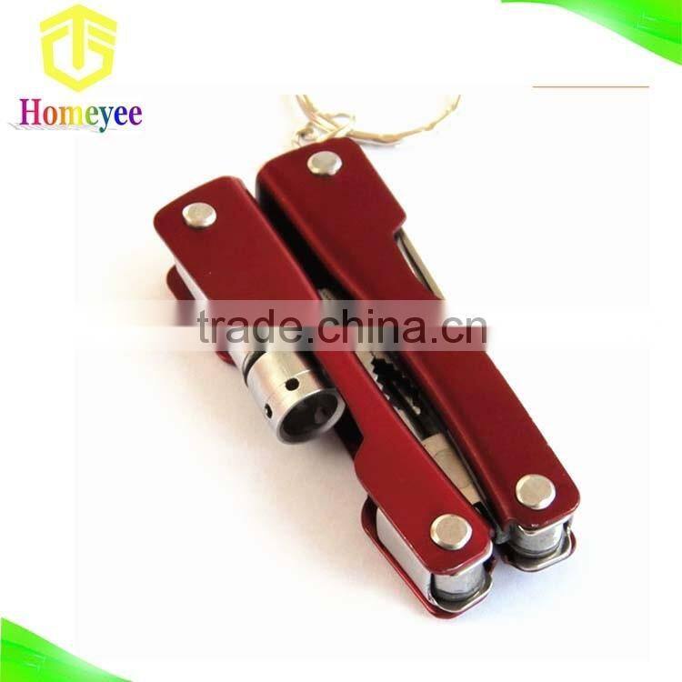 Promotion gift for Electrophoresis surface mini pocket tool in plier with led light