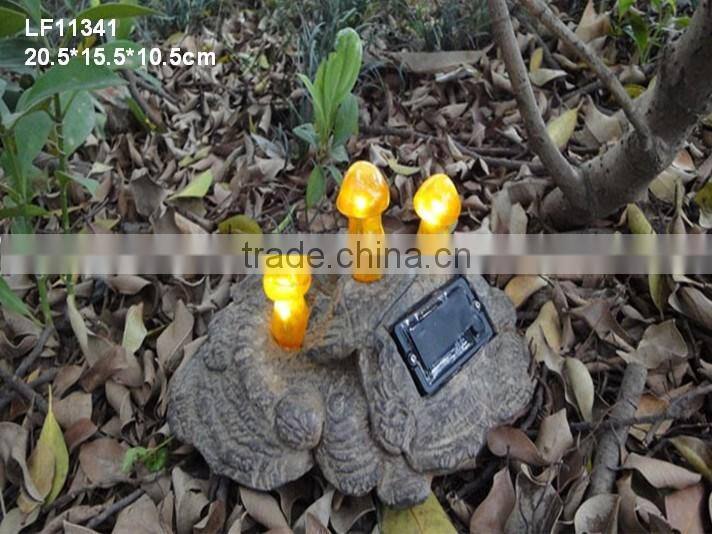 Resin mushroom solar lights for garden