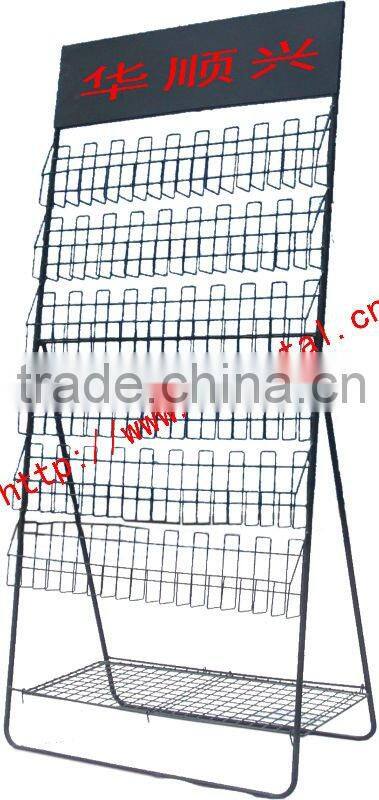 Portable &Outdoor Muliti layers Metal Magazine Racks L /Magazine display racks HSX-105