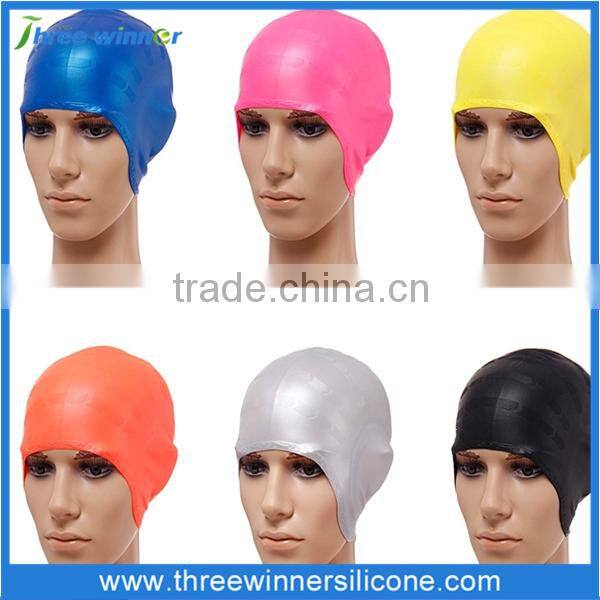 Bathroom products silicone swimming caps and hats