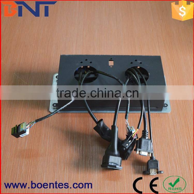 Table Desktop Pop Up Power Socket Box with Connector for Conference Power Solutions
