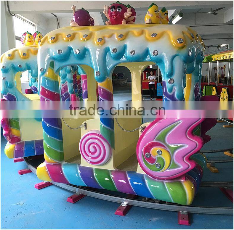 14 seats mini sweet candy tourist kiddie track train for sales