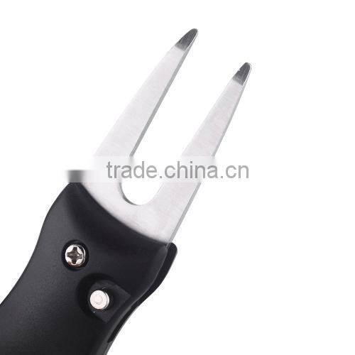 Golf Ball Marker Pitch Mark Green Divot Repair Switchblade Tool Golfer Kit Lightweight Portable