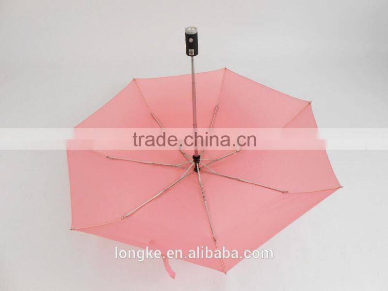 led umbrella light 3-folding handle led light umbrella
