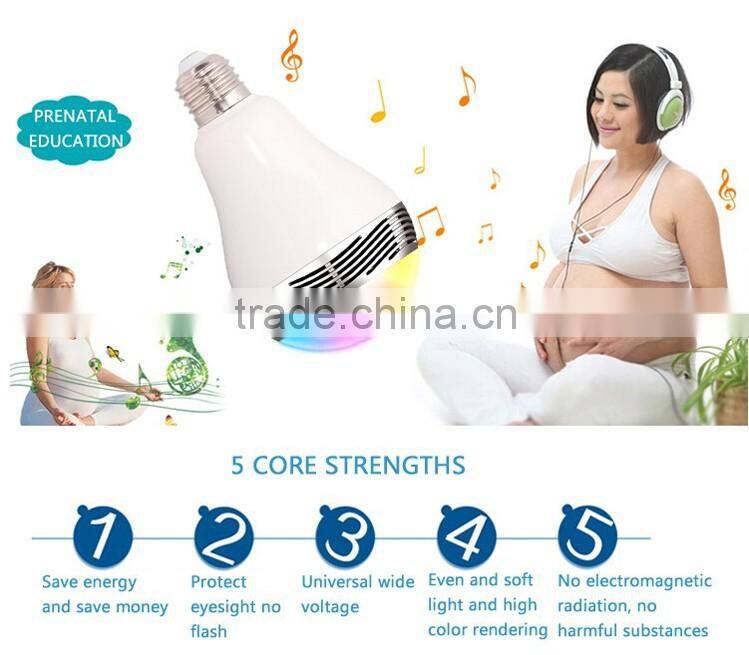 IOS and Android Chinese low price China Bluetooth speaker LED RGB bulb