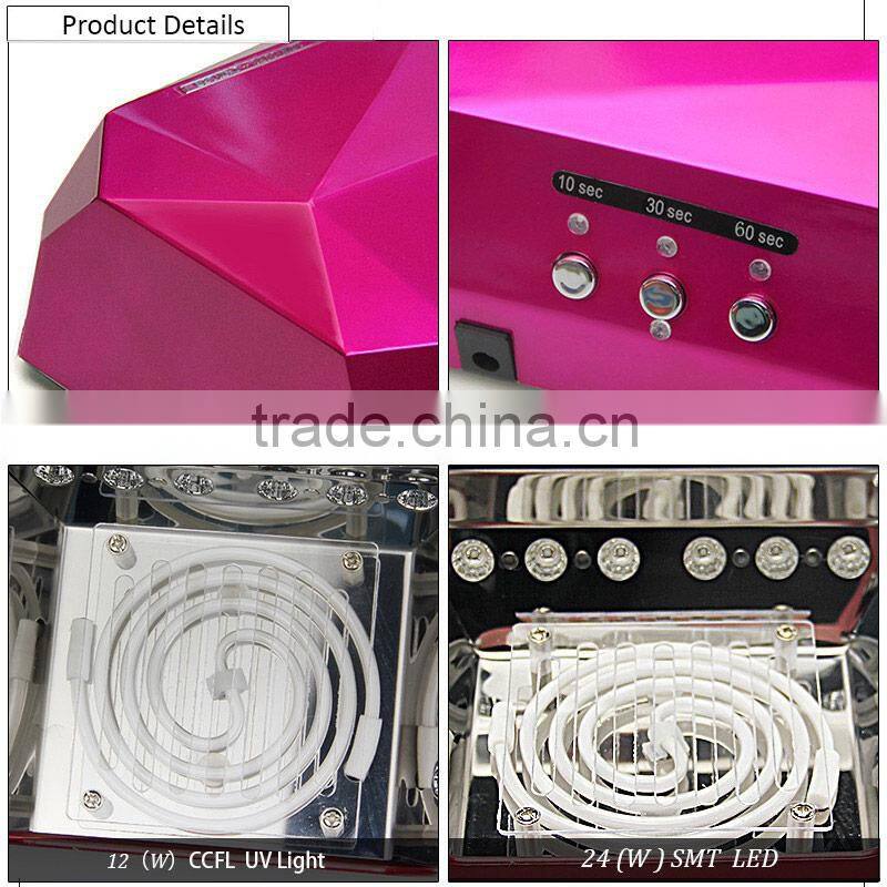 Jewel 36 watt led nail lamps uv lamp nail ccfl nail led uv lamp