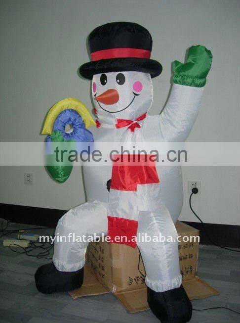 outdoor inflatable snowman