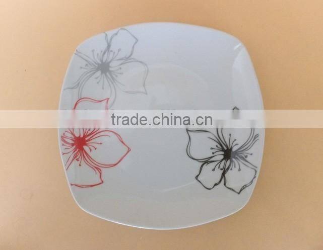 8 inch dessert plate restaurant square plates dishes custom printed plates