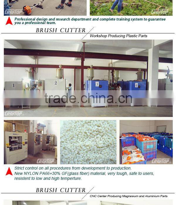 33cc shoulder or backpack brush cutter with CE certificated