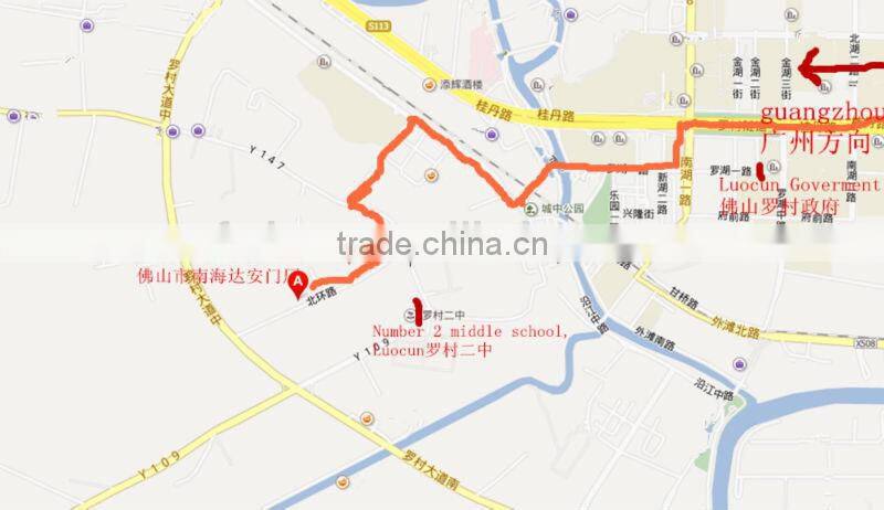 Wooden bookcase with sliding glass doors