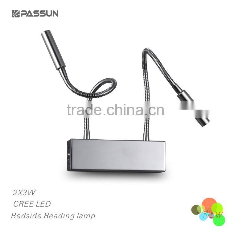 led flexible wall light with two lamp holder