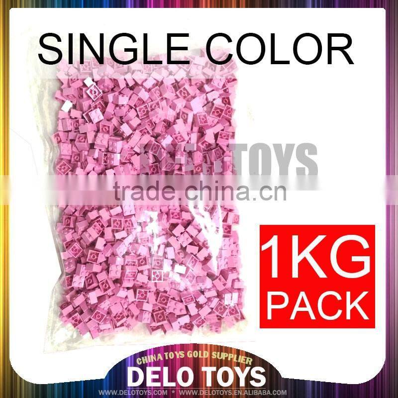 Single color 1 kg package multi color Plastic building bricks blocks DE00054