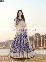 Obligingness Brown Raw Silk Lehenga Choli/indian lehenga online shopping