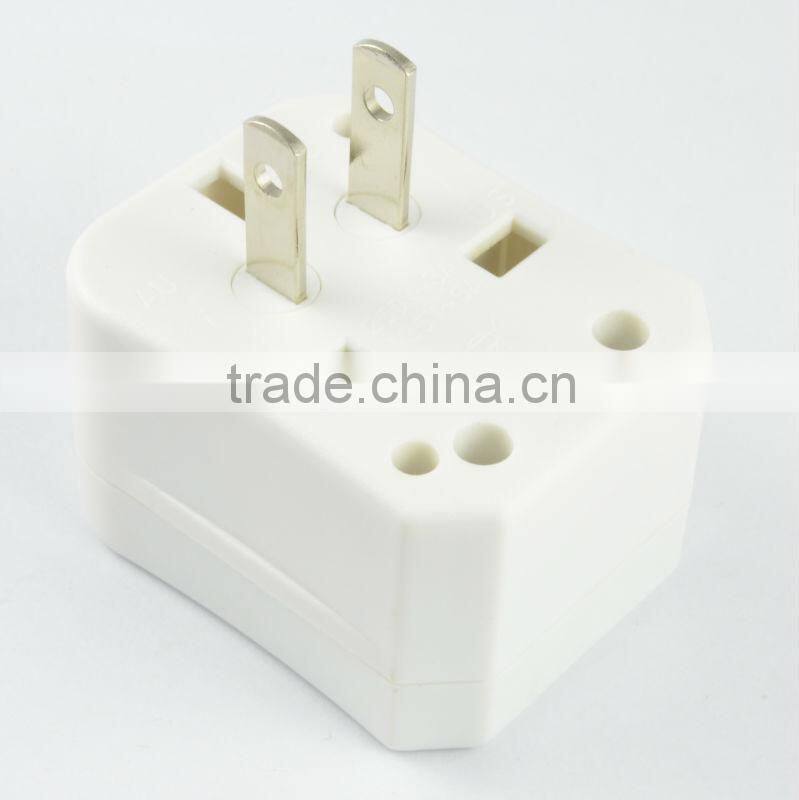 New product 2016 China alibaba,universal travel adapter with surger protection, multi plug sockets adapter set with plastic box